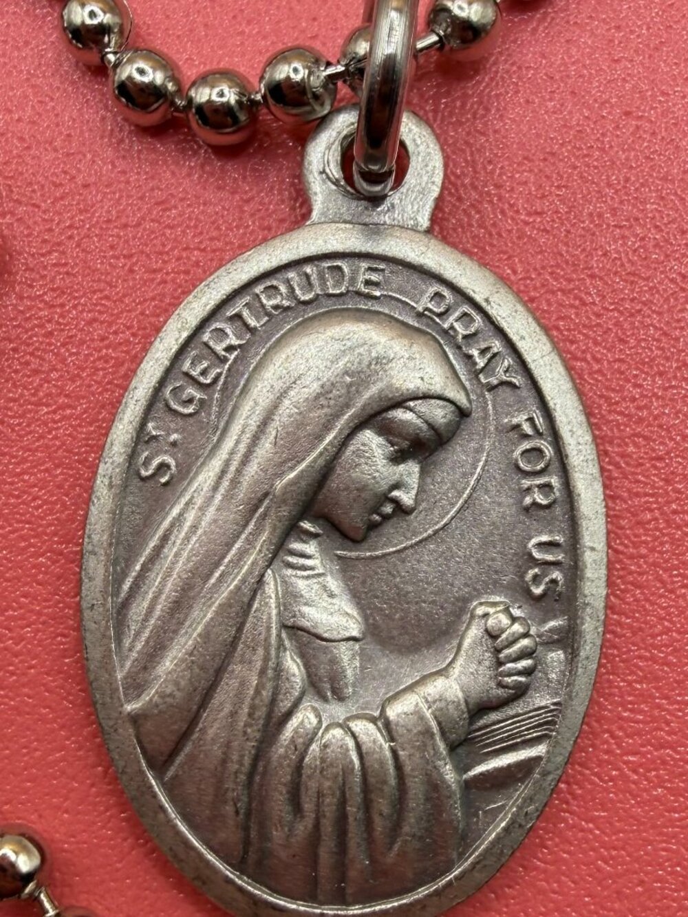 Saint Gertrude Vitnage Silver Necklace